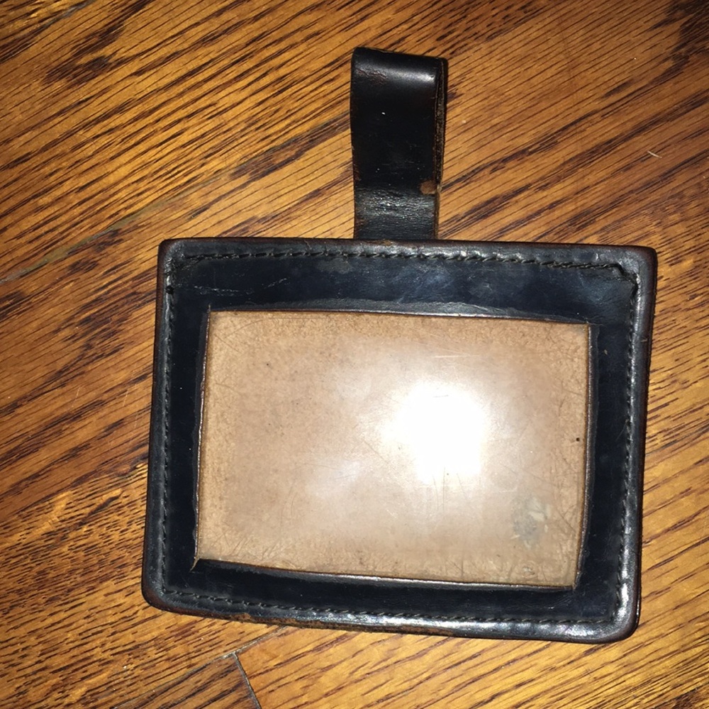 Brown Leather ID Belt Holster